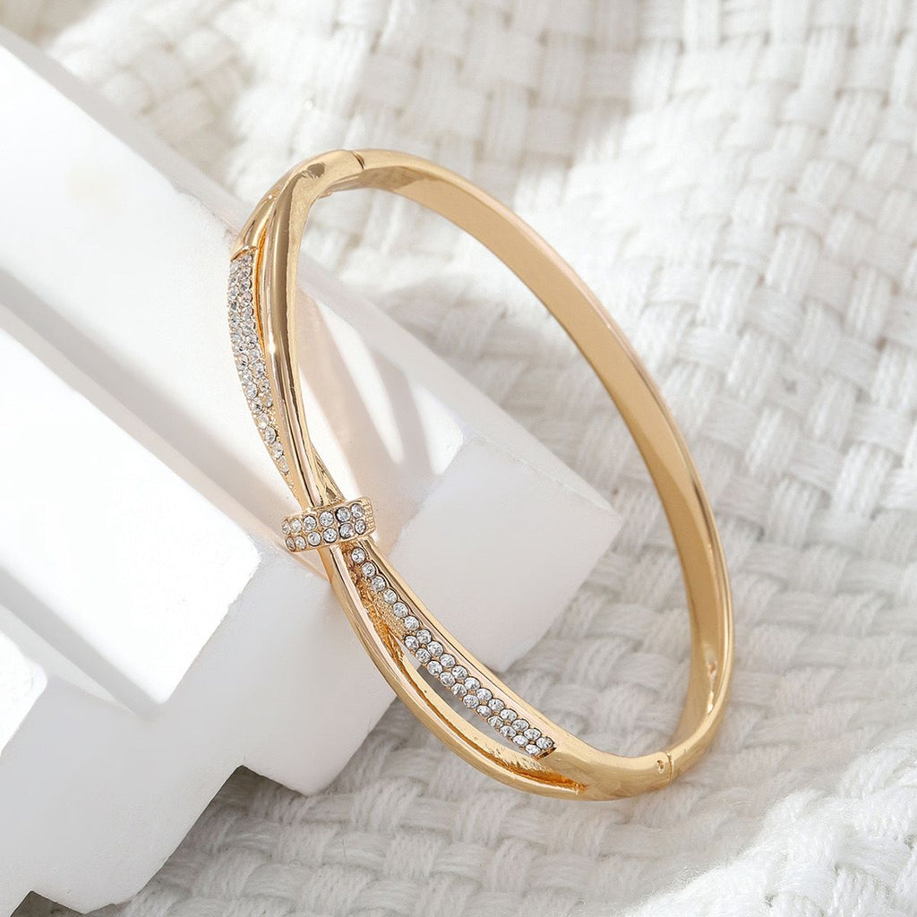 Crystal Crossover Bangle