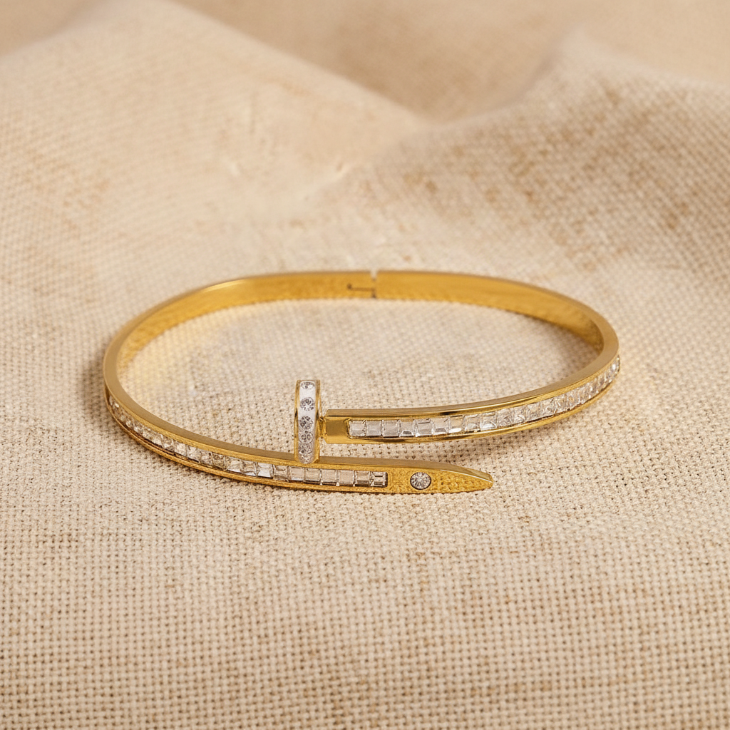 Crystal Nail Bangle