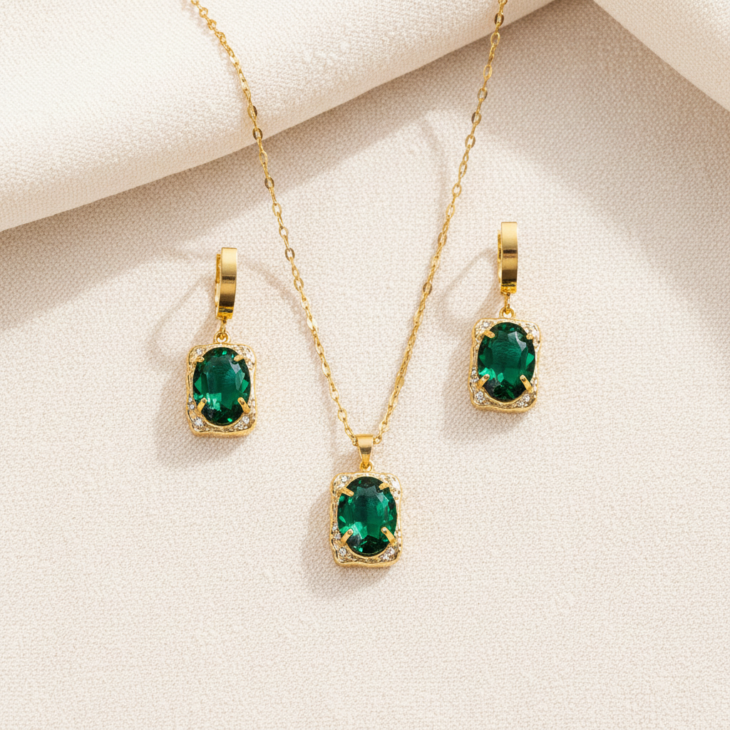 Emerald Royale Jewellery Set