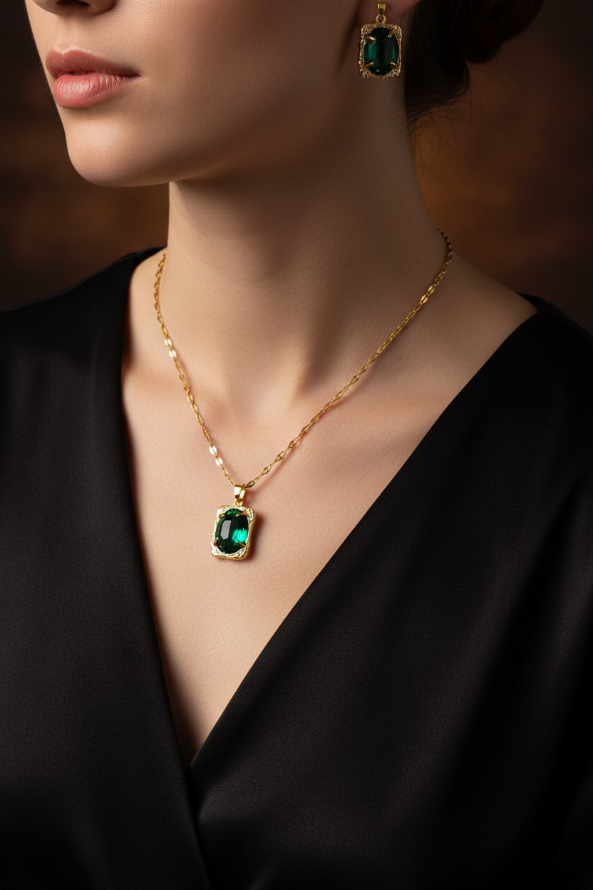 Emerald Royale Jewellery Set