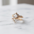 Vintage Ring Set on Marble